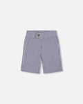 Slant Pocket Bermuda Shorts Royal Blue Striped