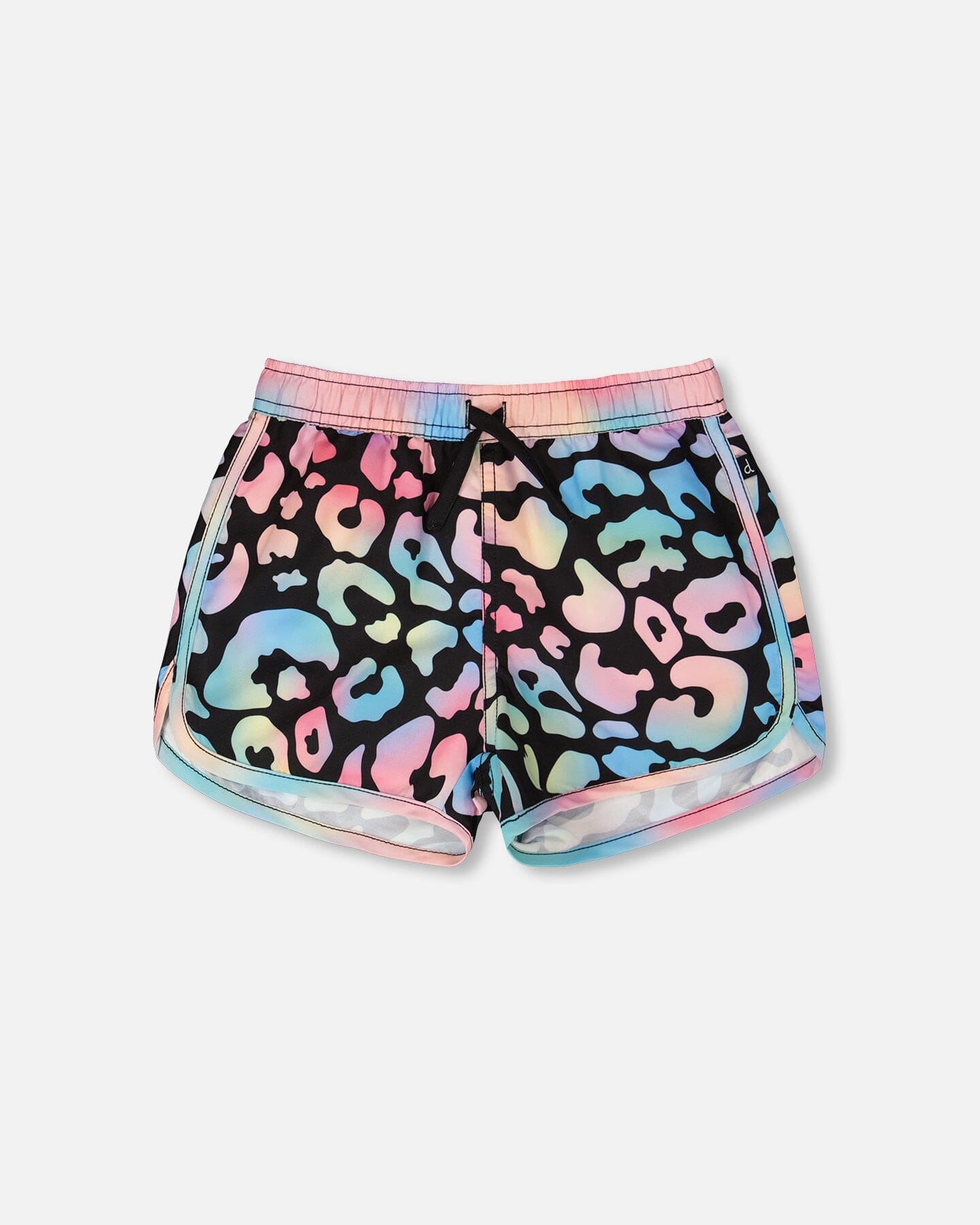 Swim Shorts Black Leopard Print