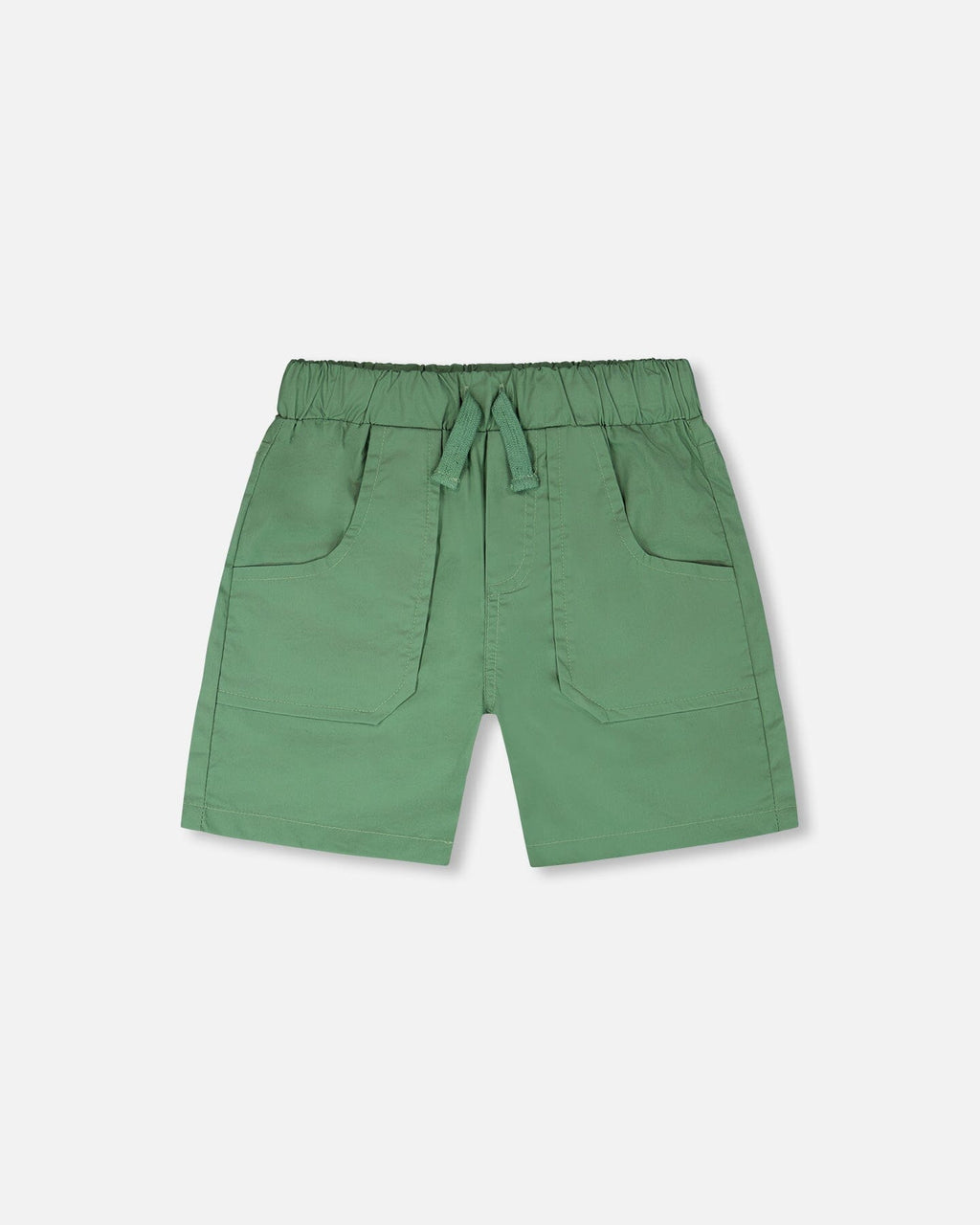 Parachute Shorts With Patch Pockets Green