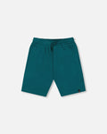 Organic Cotton Jersey Shorts Dark Turquoise